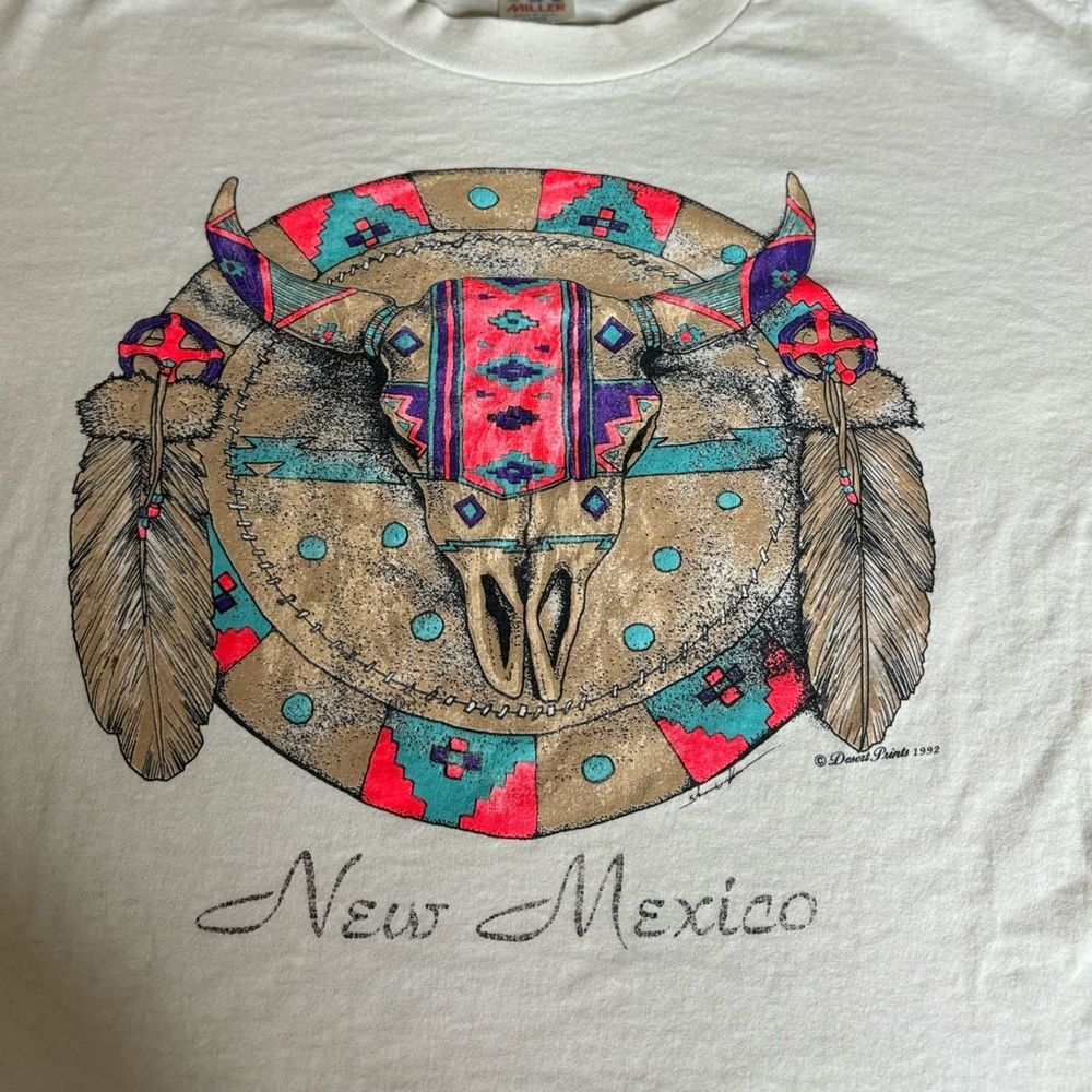 Vintage New Mexico T-shirt Single Stitch Made in USA Miller Tag Size Large